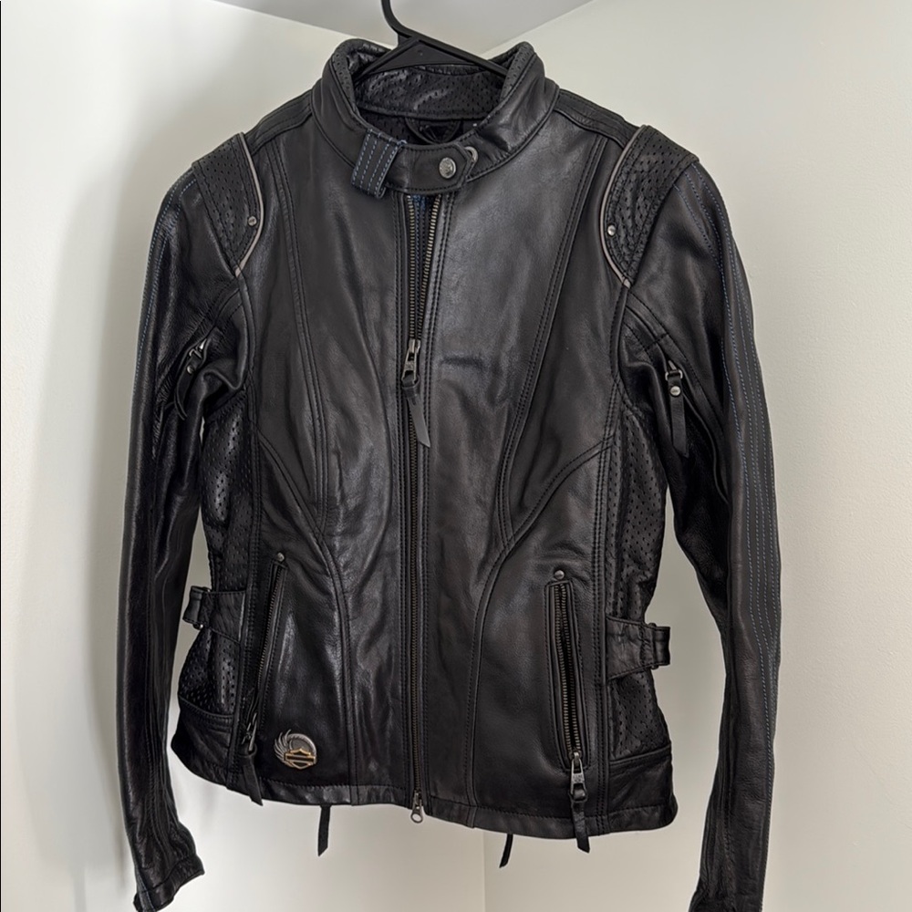 Harley-Davidson Black Leather Motorcycle Jacket